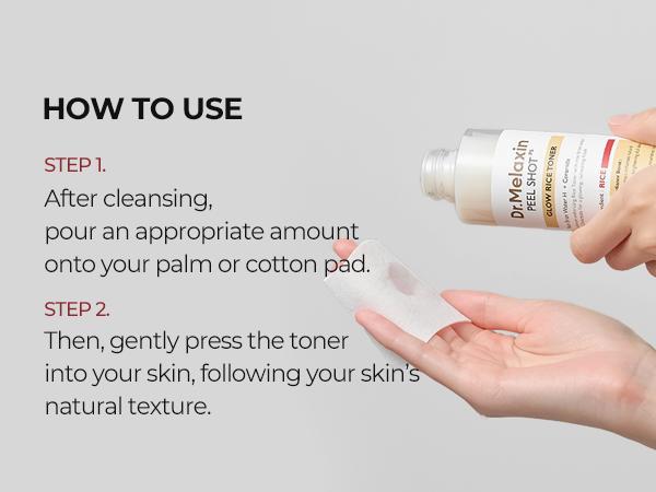 [Dr.Melaxin Official] Peel Shot Glow Rice Toner | Skin Texture, Hydration, Soothing | Korean Cosmetics | 6.76 fl.oz.