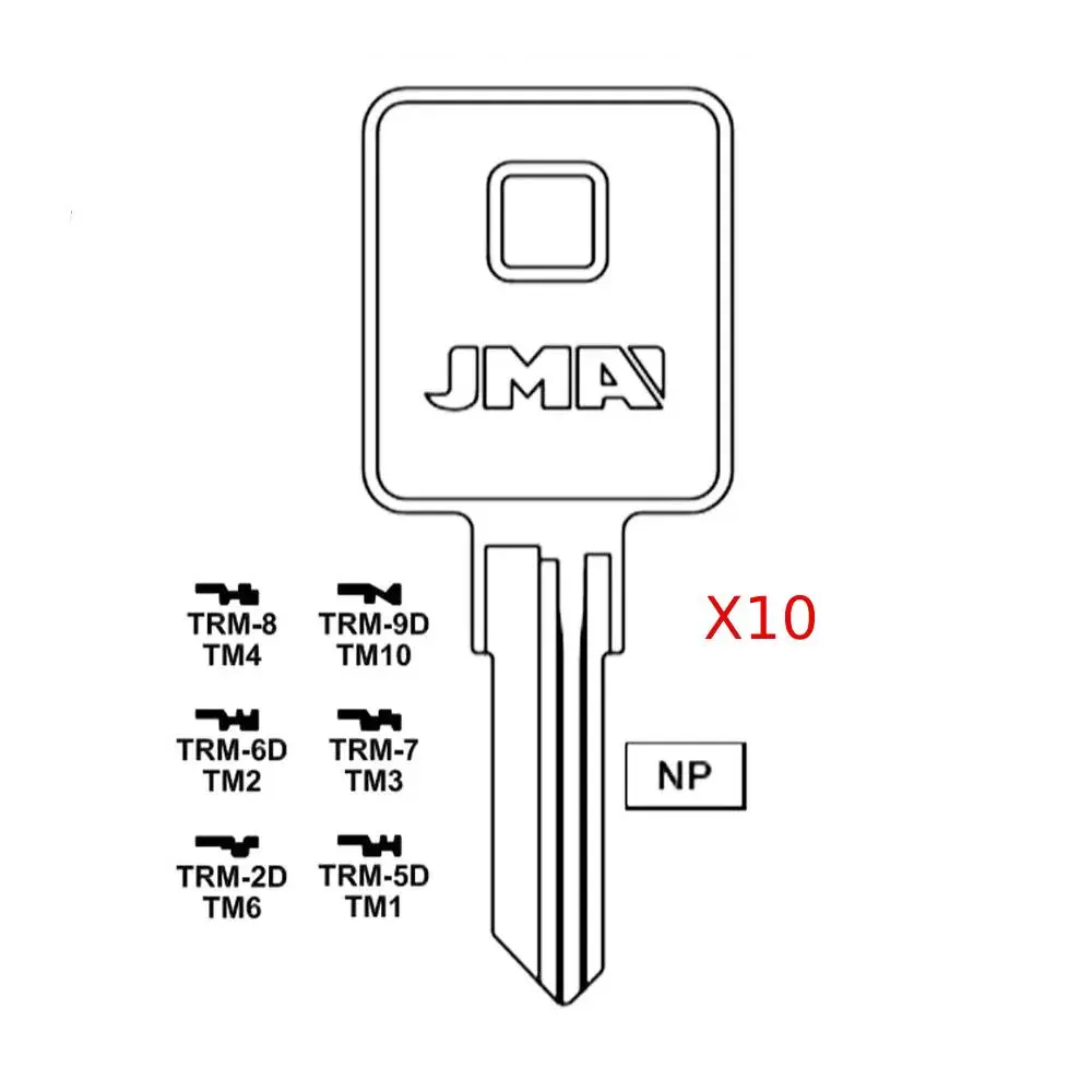1606 Trimark Car Key Blank, TM6-TRM-2D Key Protector, Automotive & Motorcycle Accessories (Pack of 10), Car Accessories, Car Key Protector, Vehicle Accessories