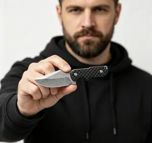 Mini EDC Utility Knife, Compact Keychain-Sized Pocket Tool, Ideal for Opening Packages, Slicing Fruits, Daily Tasks & Light Outdoor Prep, Lightweight Durable Everyday Carry Tool with Secure Sheath
