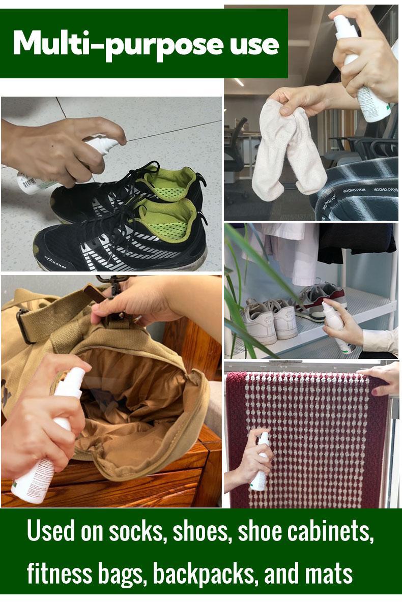 ClearZal Foot Sanitizer Spray with Tea Tree Oil, 4-Ounce Bottle ,Contains natural tea tree oil and aloe vera Long-lasting disinfectant and antibacterial spray [TAP]