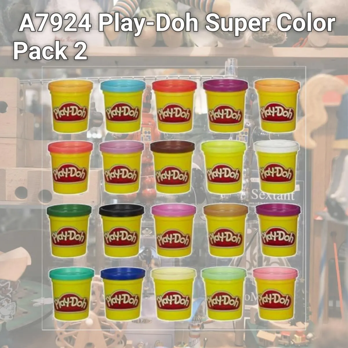 212 MAIN A7924 Play-Doh Super Color Pack Moldable Modeling Compound, 2-Piece Set, Ages 2+, Creative DIY Toy for Play Date & Party, Hobbyist Shaping Activity