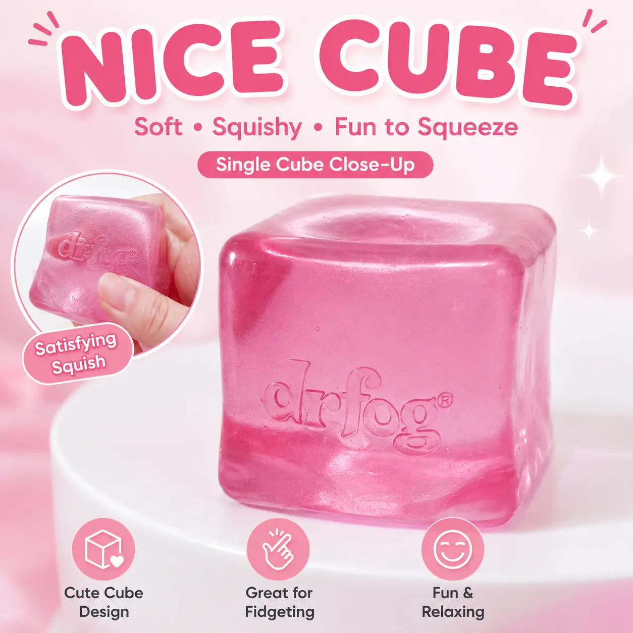 4-Piece Set Box Malt Sugar Stress Relief Fidget Toys, Sensory Bundle, Creative Slow-Return Squishy, Party Gift