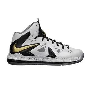 Nike LeBron 10 P.S. Elite+ 'White Gold Black'