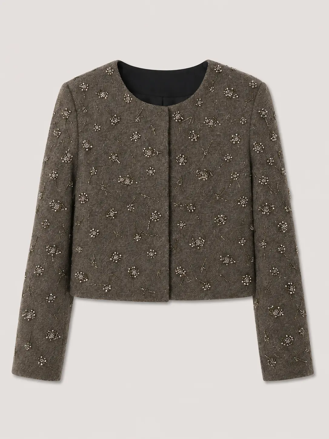 Embellished Mocha Jacket