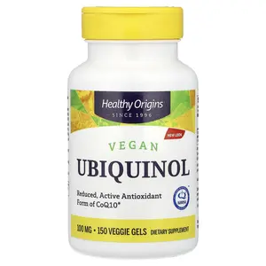 Healthy Origins Vegan Ubiquinol, 100 mg, 150 Veggie Gels
