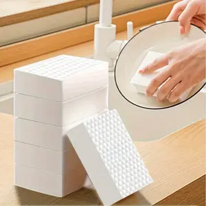 1pc, High Density Nano Magic Sponge Wipe, Double-sided Cleaning Sponge, Dishwashing Sponge, Magic Nano Sponge Block, Pot Sponge, Shoes Edge Sponge, for Kitchen, Bathroom, Shoe, Furinture, Cleaning Supplies, Cleaning Tool, Back To School Supplies