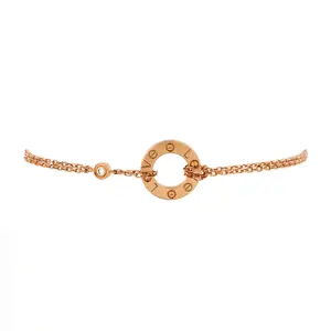 Pre-owned Cartier 2 Diamonds Love Bracelet 18K Rose Gold with Diamonds by Rebag