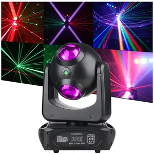 METYONLASER 100W Moving Head Light - Beam Effect Scan, Sound Activated, Adjustable RGB Lighting, Blue LED, Colored LED, Colorful Ambient for Weddings, Live Events, Blue Led Light