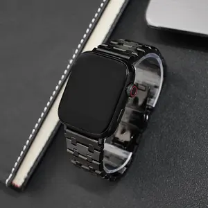 Stainless Steel Watch Band (Band Only), Fashion Watch Band for Apple Watch Ultra 2/1 49mm 10 46mm Series 9 8 7 45mm iWatch 6 5 4 44mm, Smart Watch Accessories