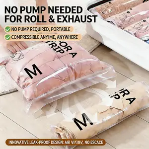 2026 New Travel Vacuum Compression Bags – Hand-Pump Operated, Space Saver for Luggage, No Electricity Required