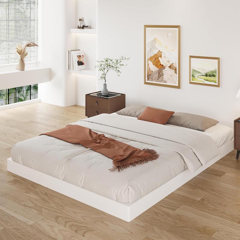 3 Inch Queen Box Spring Low, Box Spring for Queen Bed Base with Fabric Cover, Mattress Foundation, Noise Free, Assembly