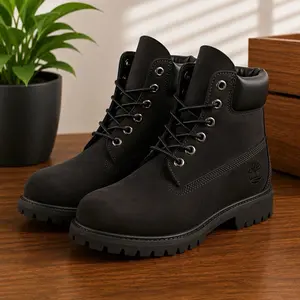 Men's Original Pure Timberland Yellow Ankle Boots, Durable Fashion Footwear, Premium Men's Shoe