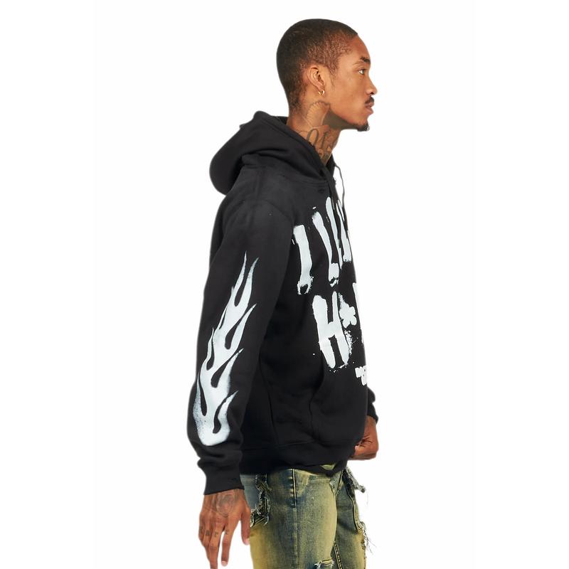 Banyan Black Graphic Hoodie