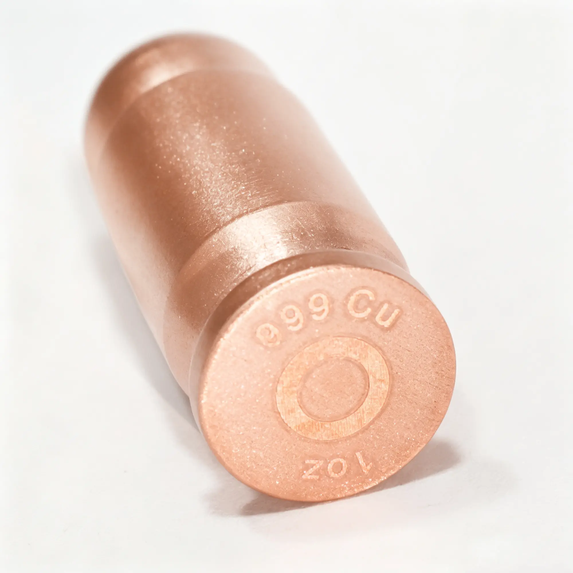 1pc 1oz 999 Pure Copper Solid Cylindrical Metal Craft Ornament, Retro Industrial Style Small Copper Desktop Sculpture, Vintage Industrial Texture Tabletop Display Piece for Room Decor & Personal Collection, Holiday Party Gifts, Birthday Presents