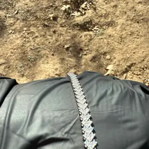 6” Chevron Moissanite VVS Tennis Bracelet – Luxury Sparkle Jewelry