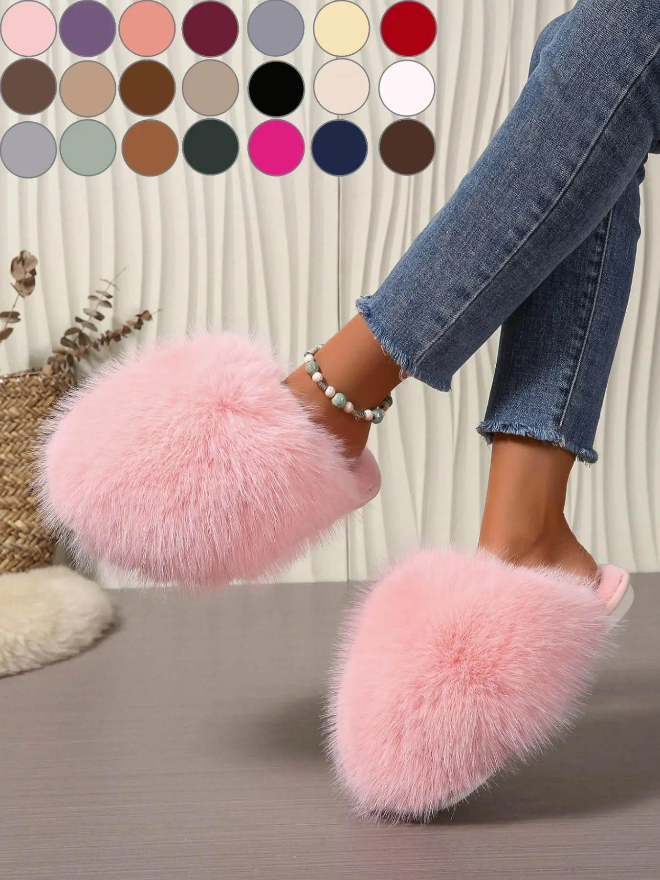 Women's Soft Warm Slippers, Soft Non Slip Winter Home Shoes, Indoor Outdoor Plush Comfort, Essential Footwear for Cold Weather, Fuzzy Warm Slippers