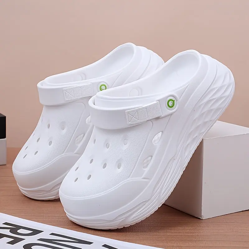 New Arrivals for Spring And Summer 2025: Thick-Soled Height-Increasing Shoes That Are Comfortable And Soft, Silent Commuting Nurse Shoes with a Fashionable Rounded Toe, Perfect for Garden Wear, And Stylish Mules for Women