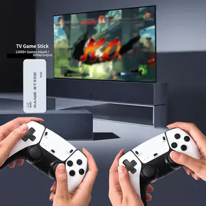 2025 New M15 Retro Game Stick, HD 4K 64G HDMI Output & Wireless Controller Plug and Play Video Game Console with 20000+ Games,Arcade Game Console premium competitive dualcontrollers classic
