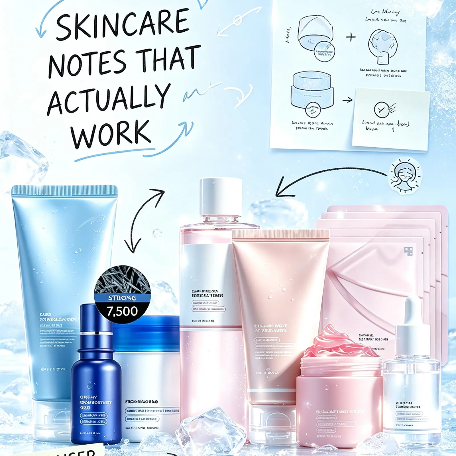 Korean Glass Skin Skincare Set | 8-Piece Complete Beauty Routine for Hydration, Brightening & Radiant Glow