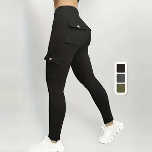 Women's Regular Pocket high-waisted Sports leggings, casual Comfort Breathable leggings, suitable for Yoga gym workout running, Women's athletic wear, Women's Leggings, Abdominal control, Autumn/Winter 2024
