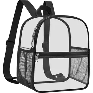 Clear Backpack for Stadium Events Stadium Backpack Waterproof 12x6x12 Clear Bag for Adult Concert Sport Work