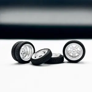 15mm Chrome Star Dually Wheels for 1:64 Scale Trucks