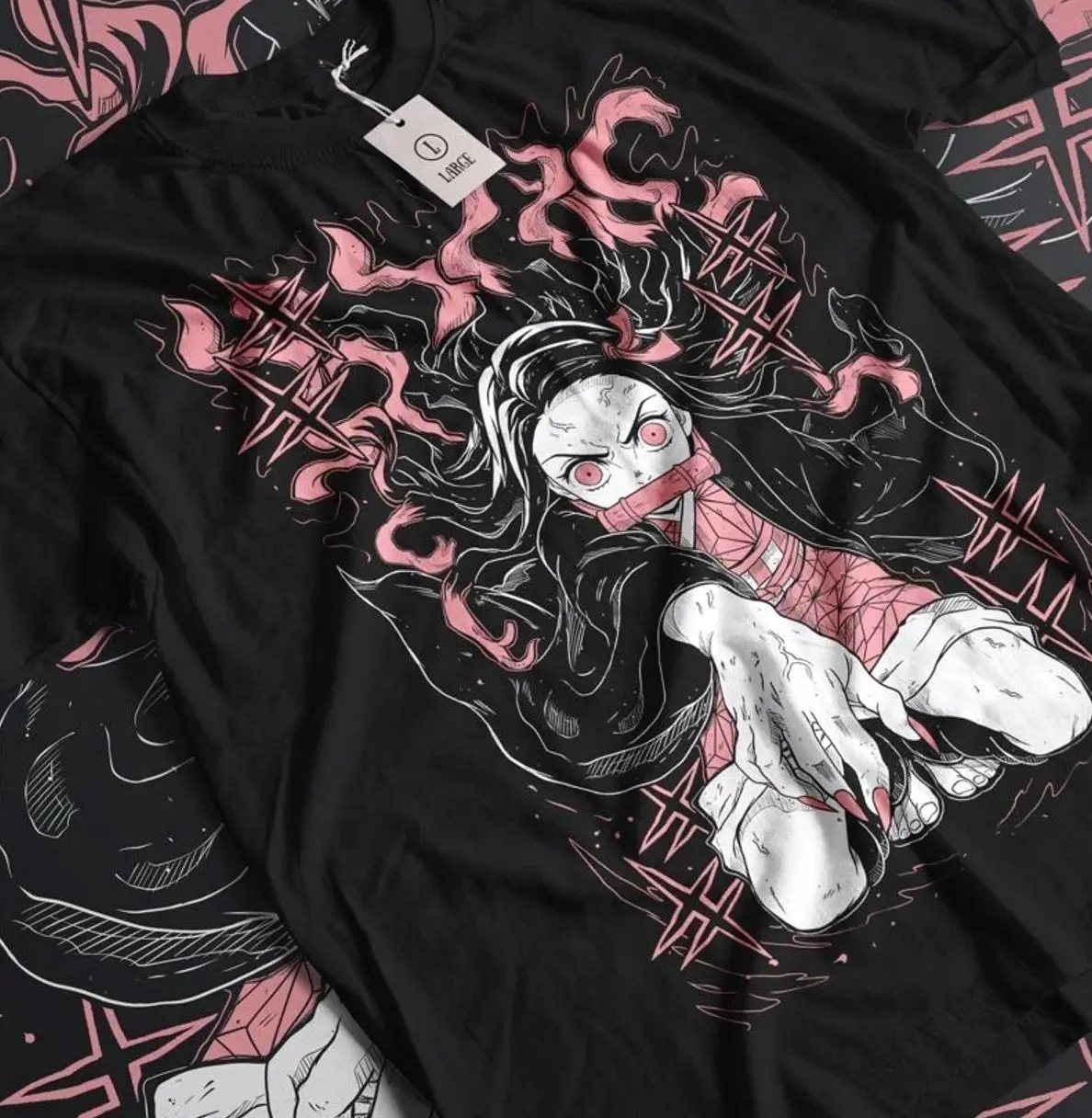 Nezuko T-Shirt Demon Slayer Kimetsu No Yaiba Anime Mitsuri Kanroji Tee All Size YXG
