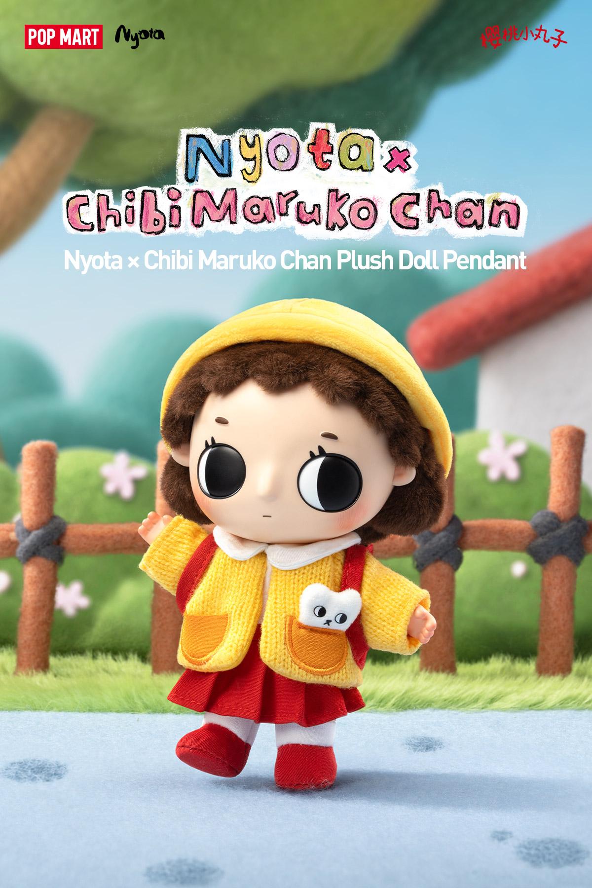 POP MART Nyota × Chibi Maruko Chan Plush Doll Pendant, Bag Charm
