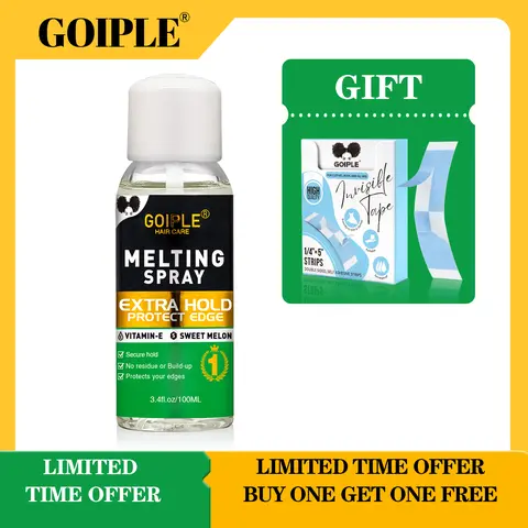 Goiple Sweet Melon Melting Spray & Tape Duo - Natural Ingredients, Secure Hold, Invisible Edge, Long-Lasting Wear for Wig Installation, All Wig Types