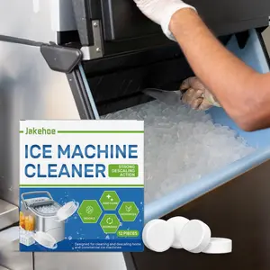 Ice Machine Cleaner, 1/2 Boxes Ice Machine Cleaning Tablet, Gentle Descaling & Deodorizing Care for Ice Makers, Household Cleaning Supplies