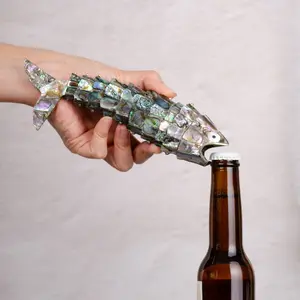 Articulated Abalone Shell Fish Bottle Opener