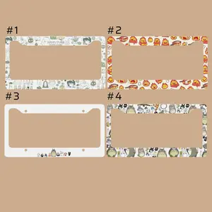 Ghibli License Plate Frame Cute Calcifer Tororo Car Accessories For Anime Lovers Totoro License Plate Cover Studio Ghibli Gift For Her Him