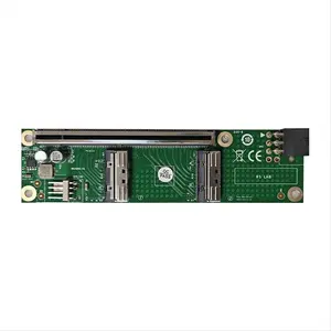 PCIe 5.0 16x to MCIO Baseplate 6-Pin Power Supply for GPU Discrete Graphics Card, External GPU Expansion Adapter