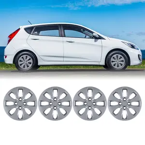 WOLFSTORM 4-Pack 14 Inch Wheel Rim Cover Hubcaps for 2012-2017 Hyundai Accent Hatchback/Sedan