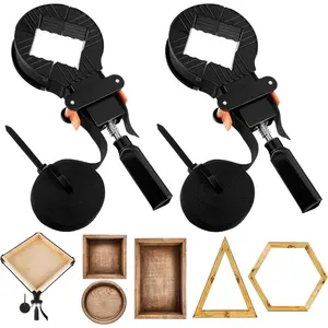 13 FT Belt Band Strap Clamps for Woodworking, Quick Release Band Clamps with 4 Corner Claws, Thick and Sturdy Belt Clamp, Adjustable Picture Frame Clamp Tool(2 Pack) fathersdaygift