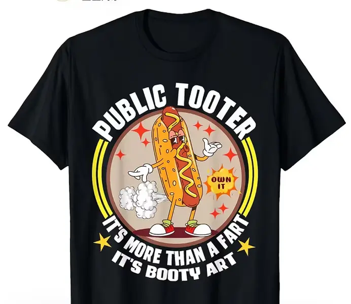 Public Tooter Funny Inappropriate Embarrassing Adult Humor T-Shirt