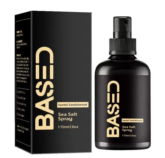 BASED Sea Salt Hair Styling Spray, Volume & Texture Enhancer, Infused with Kelp Extract & Vitamin B5, Simple & Effective Hair Care