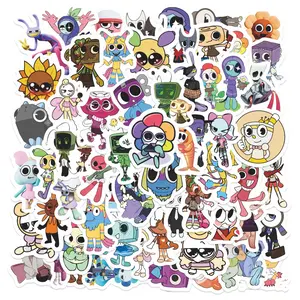 60pcs The Amazing Digital Circus Stickers Pack, Waterproof Cute Cartoon Character Decals for Laptop, Water Bottle, Journal & Scrapbook, Kids Gift