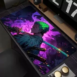 [3 Samples] 0nee Piecee Zoro Keyboard Desk Mat Gaming Mouse Mat Locked Edge Gift For Fans