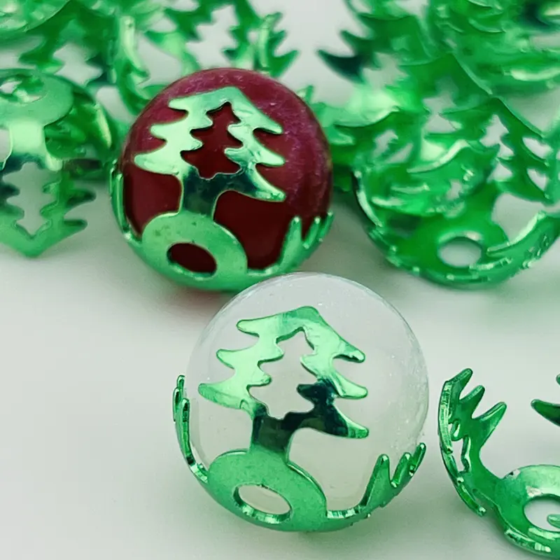 Metal Bead Caps 25 Pack for 16mm Beads - Versatile Design for Crafting and Personal Use