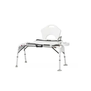 Transfer Bench with Backrest and Slide Seat