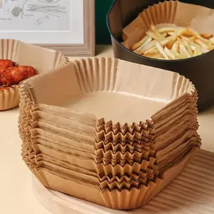 Disposable Air Fryer Liner, Air Fryer Accessories, 50pcs/set Non-stick Baking Paper Liner, Disposable Baking Sheet for Baking, Grilling & Microwaving