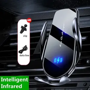 Car Wireless Charger Air Vent Car Phone Holder Mount 15W Fast Charging Station Car Bracket For iPhone17 16  15 14 13 12 Samsung motor