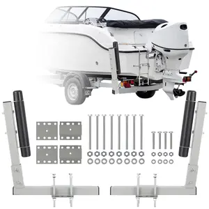 【GARVEE】2PCS Adjustable Trailer Guide Poles, 20.5" Heavy Duty Galvanized Steel Roller Guide-On System for Ski and Fishing Boats, Rustproof and Durable Design