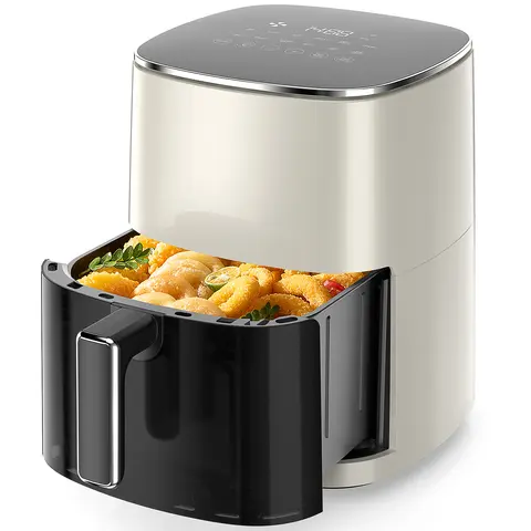 Sweetcrispy 12-in-1 Multi-Function Air Fryer Kitchen Appliance - 6.34 QT for 6, Digital Panel, Compact, Easy-to-Use, Up to 85% Less Oil, Dishwasher-Safe Parts, Smart Kitchen, Roast & Crisp, Reheat, Dehydrate Healthier Snacks, Includes 20 Recipe Cards