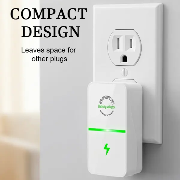 2PCS Power Plug-In Energy Saver, Smart Plug-In Power Box for Stabilizing Energy and Prevent Overload, Energy Saving Device to Reduce Electric Bill, Perfect for Home, Office, Air Conditioner, Refrigerator, and Household Appliances, Durable Home Accessories