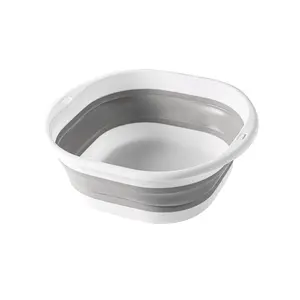 Foldable Portable Basin for Home Bathroom Dormitory, Multi-Functional Plastic Sink for Washing Clothes and Face, Easy Storage Design