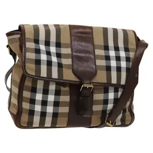 Pre-owned BURBERRY FINAL SALE Messenger Bags Check Messenger Bag