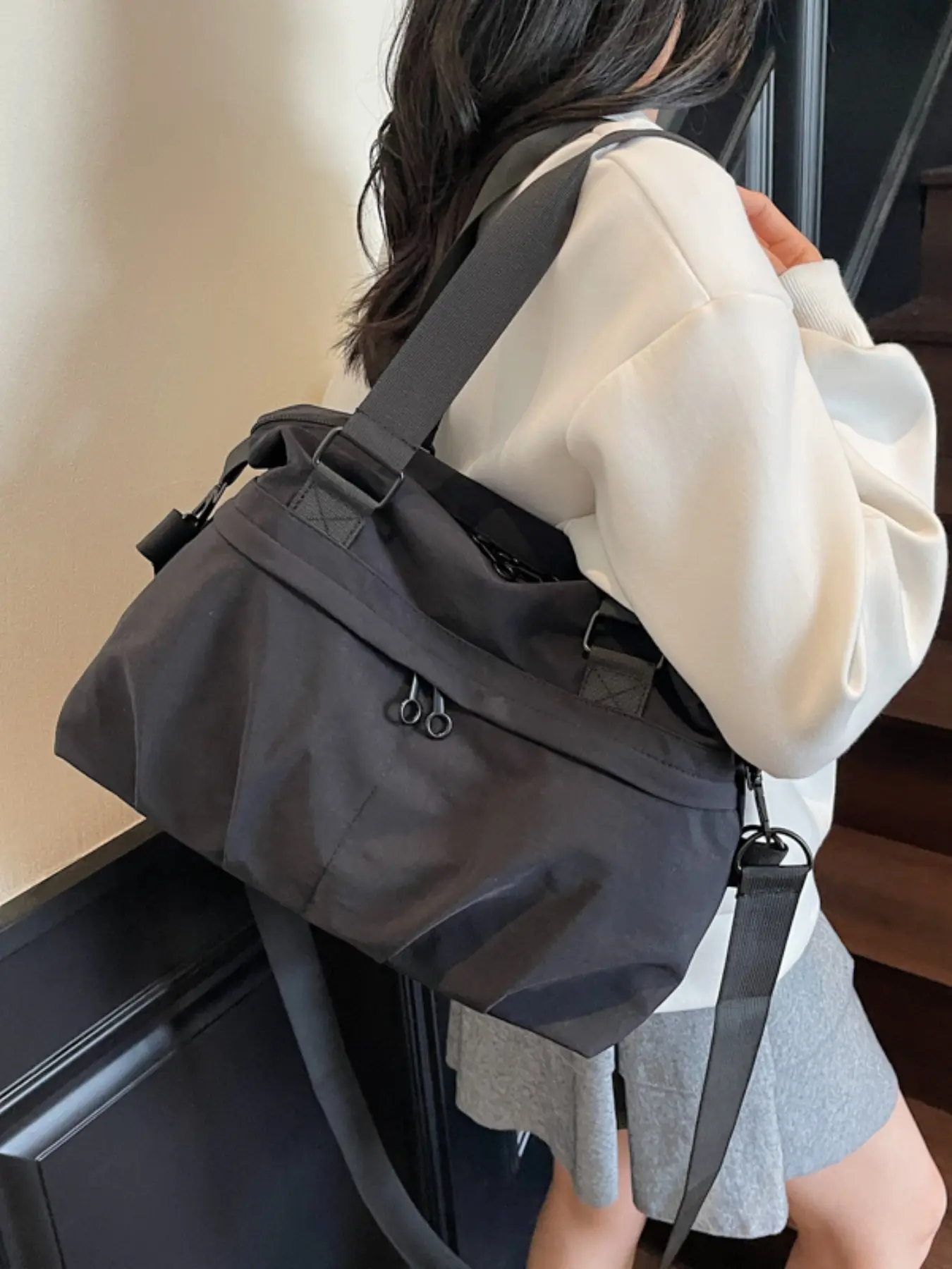 Women's Large Capacity Handbag, Versatile Casual Adjustable Crossbody Shoulder Bag, Lightweight Shoulder Bag for Short Trips & Daily Commute Use, Crossbody Messenger Bag, Daily Commuter Bag, Everyday Crossbody Bag