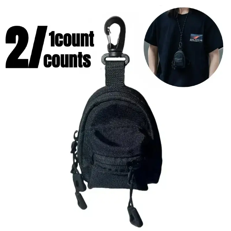 Headphone Organizer, 1/2 Counts Mini Keychain Coin Purse, Lightweight and Portable Pendant Coin Purse Pouch, Home Organizer for Home & Outdoor